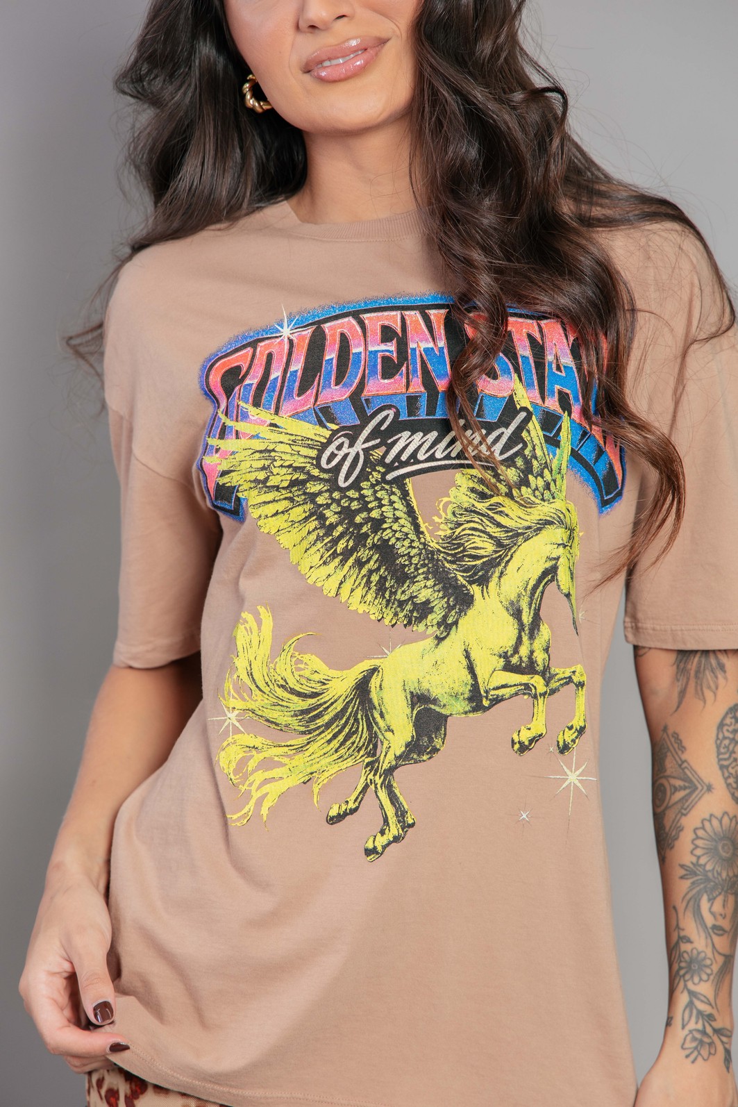CAMISETA T-SHIRT VINTAGE CAMURÇA GOLDEN STATE CAMISETA T-SHIRT VINTAGE CAMURÇA GOLDEN STATE