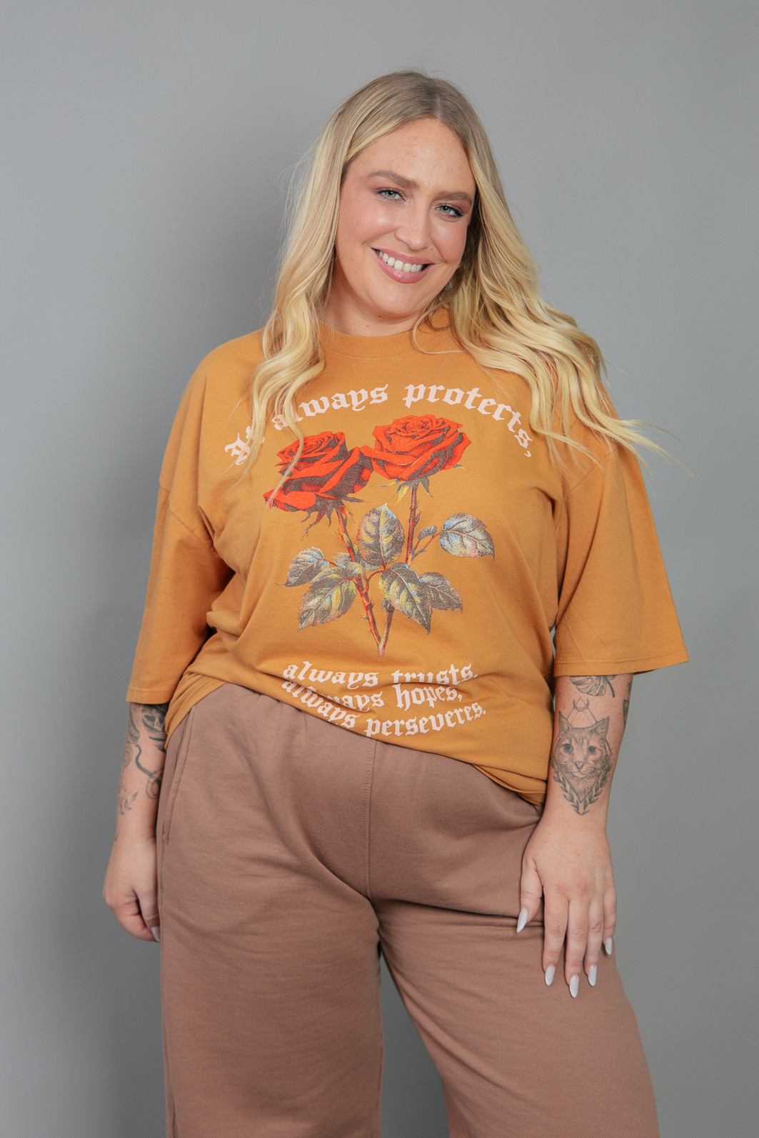 CAMISETA T-SHIRT VINTAGE AMARELA IT ALWAYS