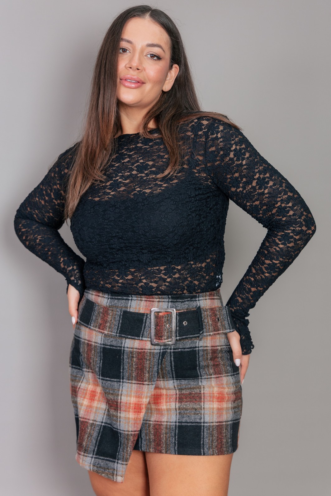 BLUSA MANGA LONGA SEGUNDA PELE PRETA DE RENDA BLUSA MANGA LONGA SEGUNDA PELE PRETA DE RENDA