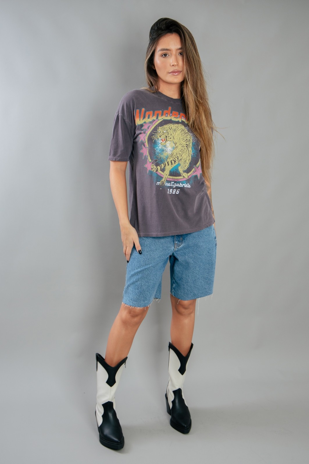 CAMISETA T-SHIRT VINTAGE AMEIXA WONDERLAND