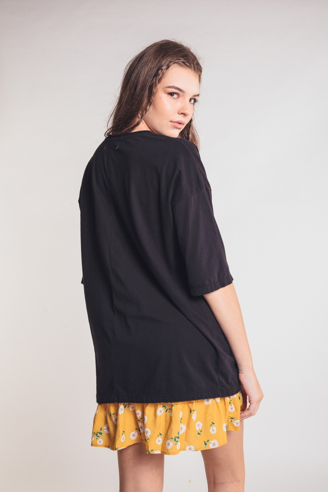 T-SHIRT OVERSIZED PRETA DAZZLING T-SHIRT OVERSIZED PRETA DAZZLING