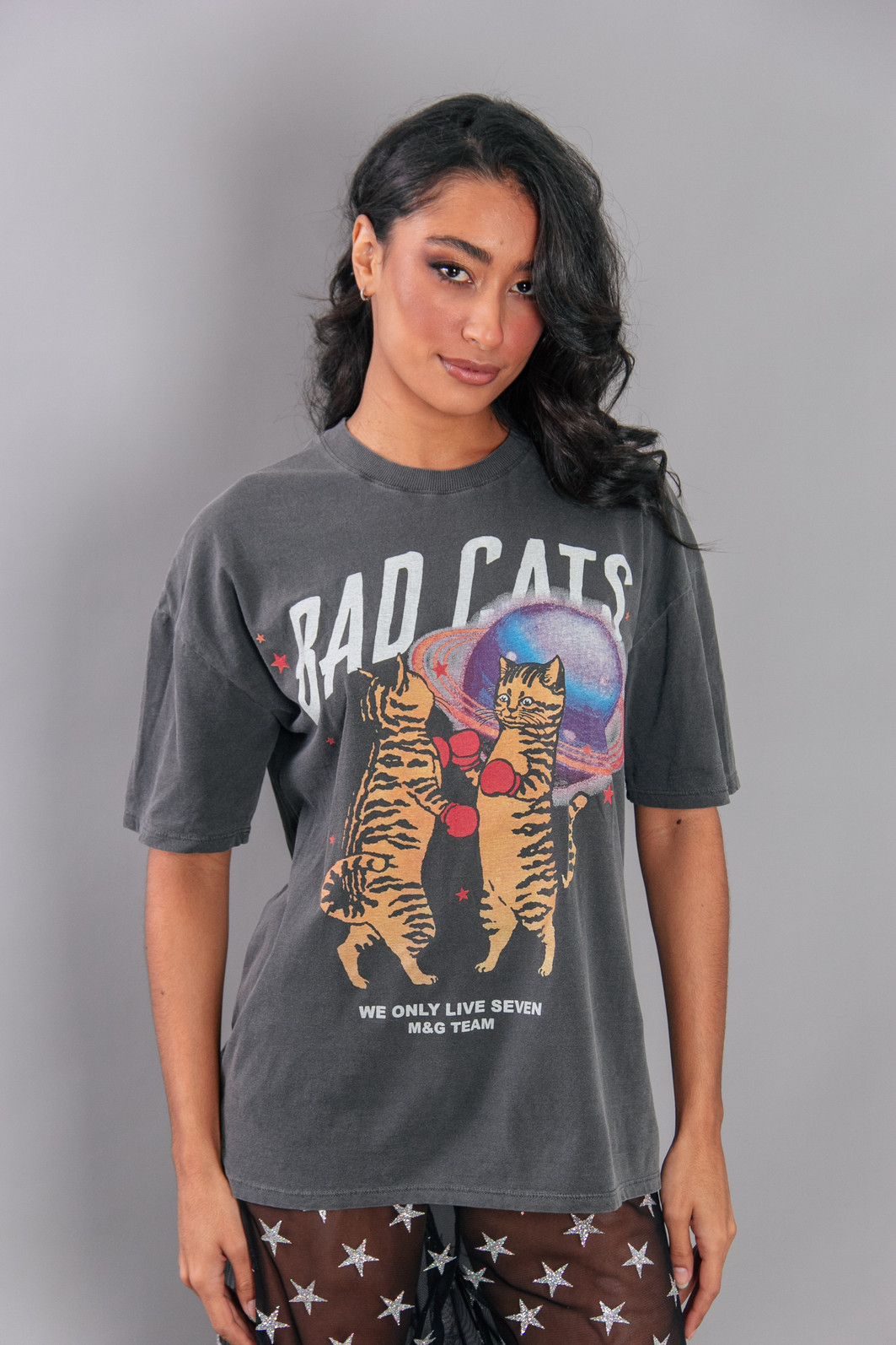 CAMISETA T-SHIRT VINTAGE CHUMBO BAD CATS CAMISETA T-SHIRT VINTAGE CHUMBO BAD CATS