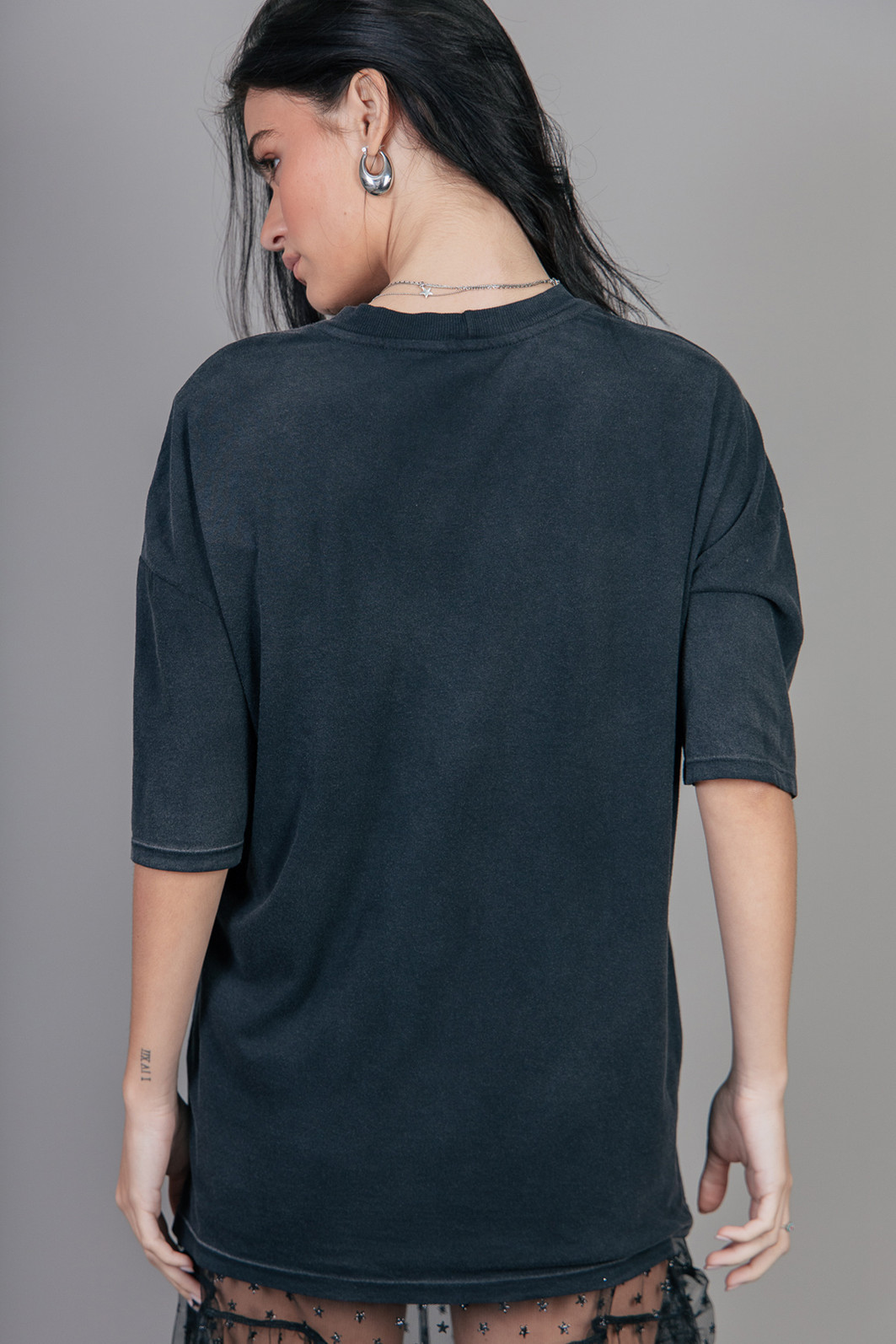 T-SHIRT VINTAGE PRETO MARMORIZADO GOOD TIMES T-SHIRT VINTAGE PRETO MARMORIZADO GOOD TIMES