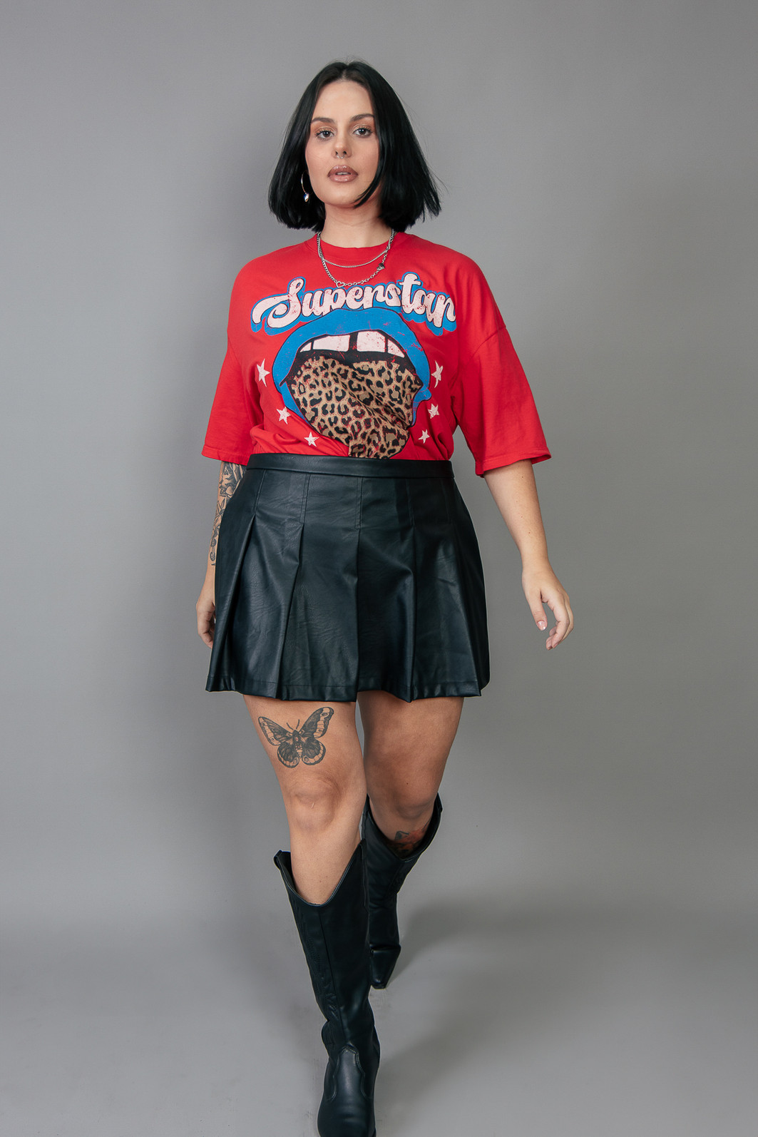 T-SHIRT VINTAGE VERMELHA SUPERSTAR