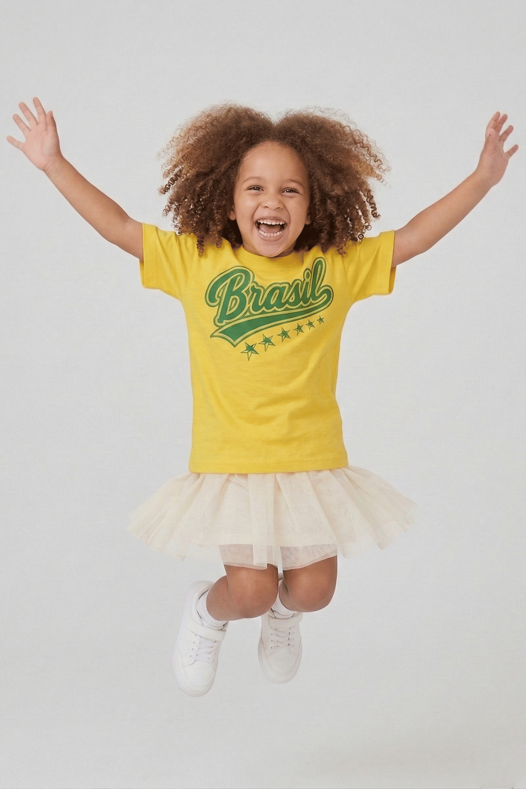 T-SHIRT INFANTIL AMARELA BRASIL T-SHIRT INFANTIL AMARELA BRASIL