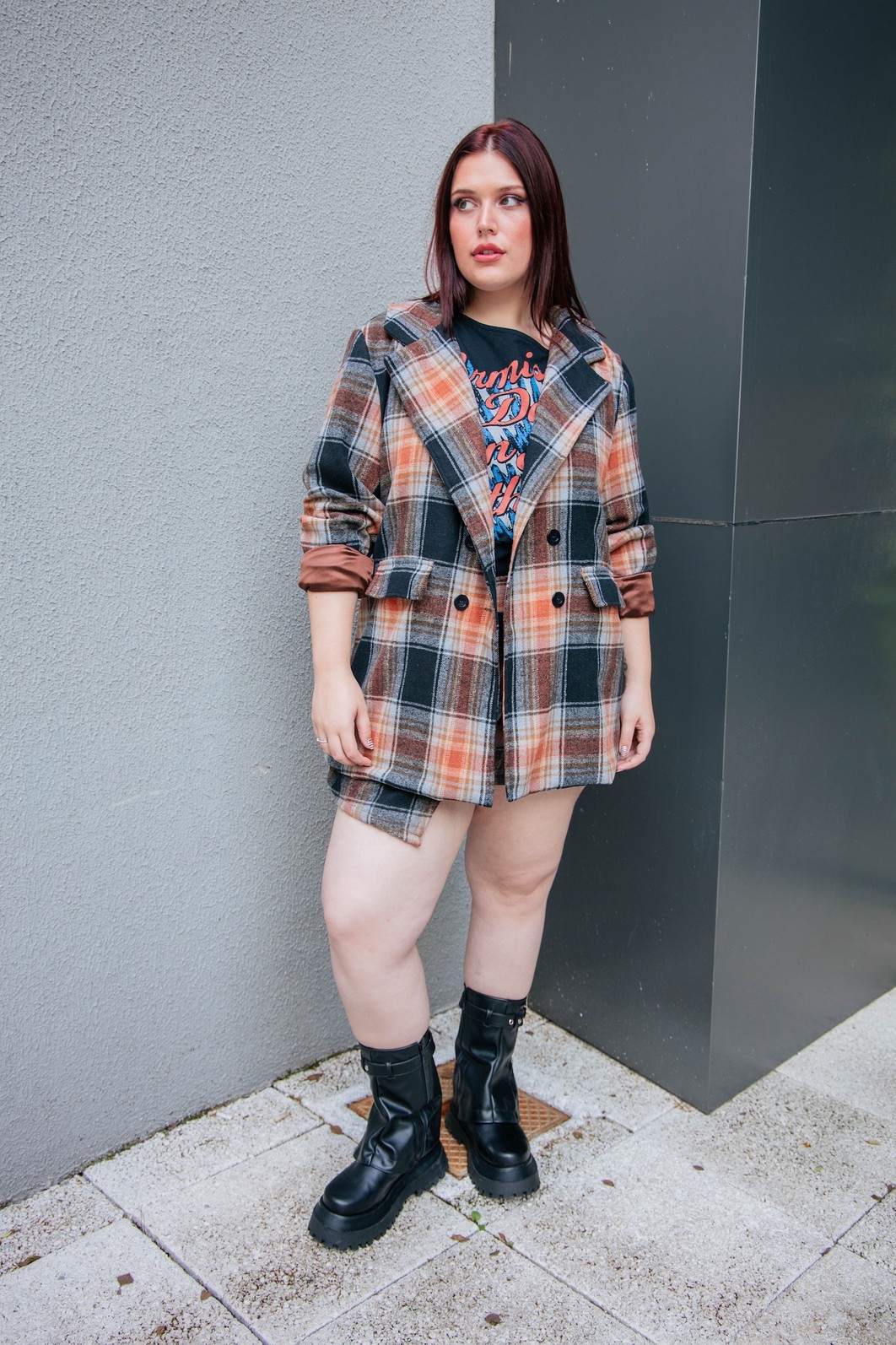 BLAZER OVERSIZED XADREZ