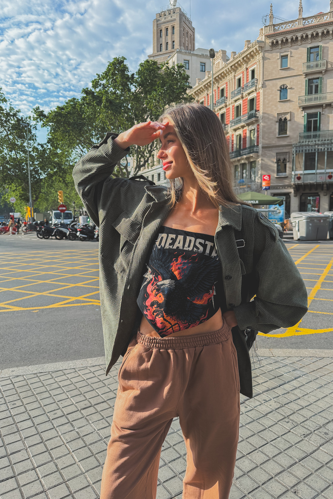 JAQUETA OVERSIZED DE COTELÊ VERDE
