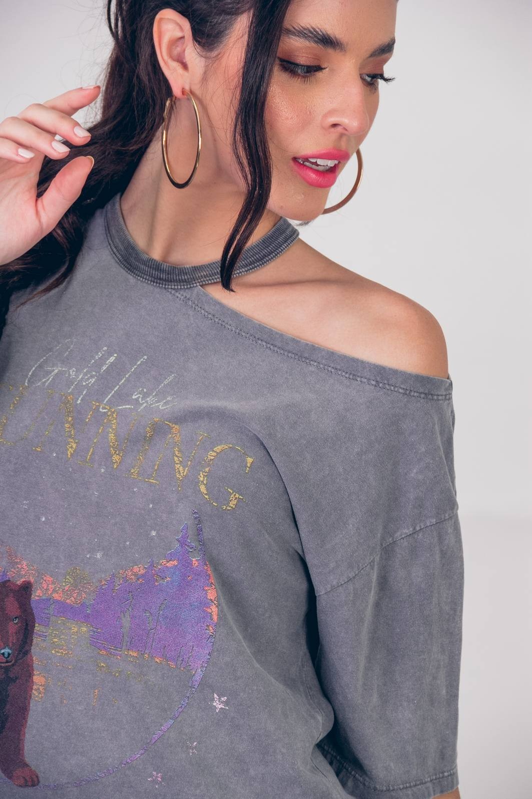 off shoulder disney shirt