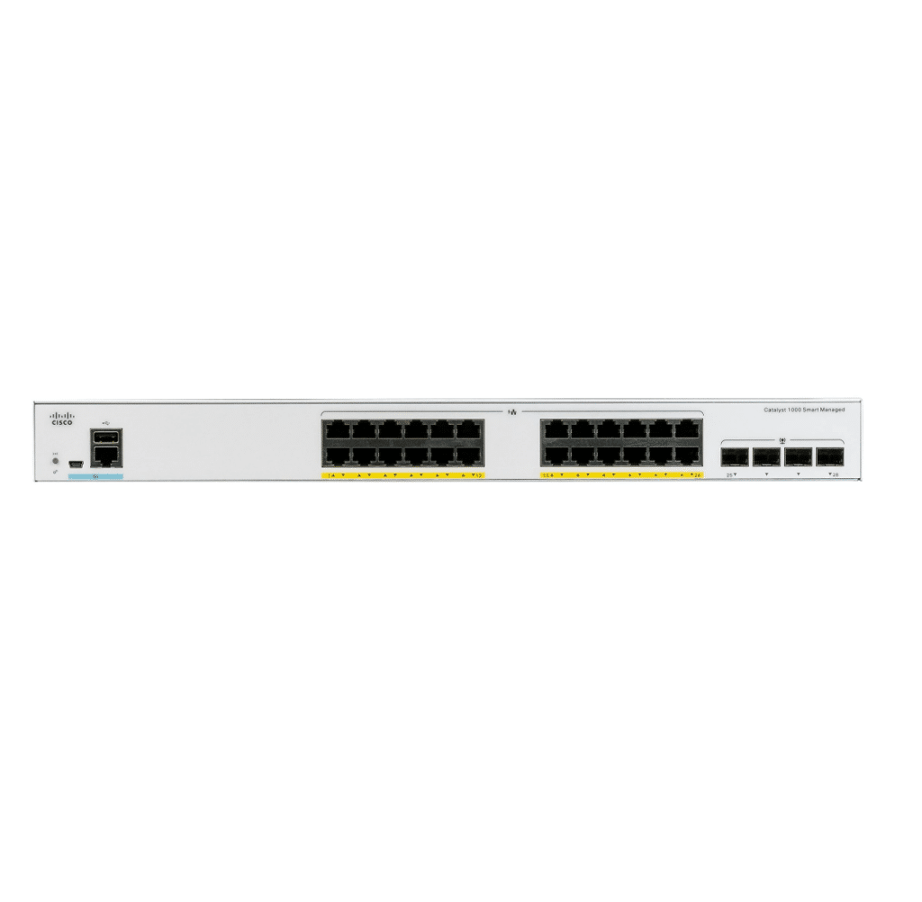 SWITCH - CATALYST 9300L 24P DATA, NETWORK ESSENTIALS ,4X1G UPLINK - OBRIGATÓRIO LICENÇA DNA - C9300L-24T-4G-E-BR