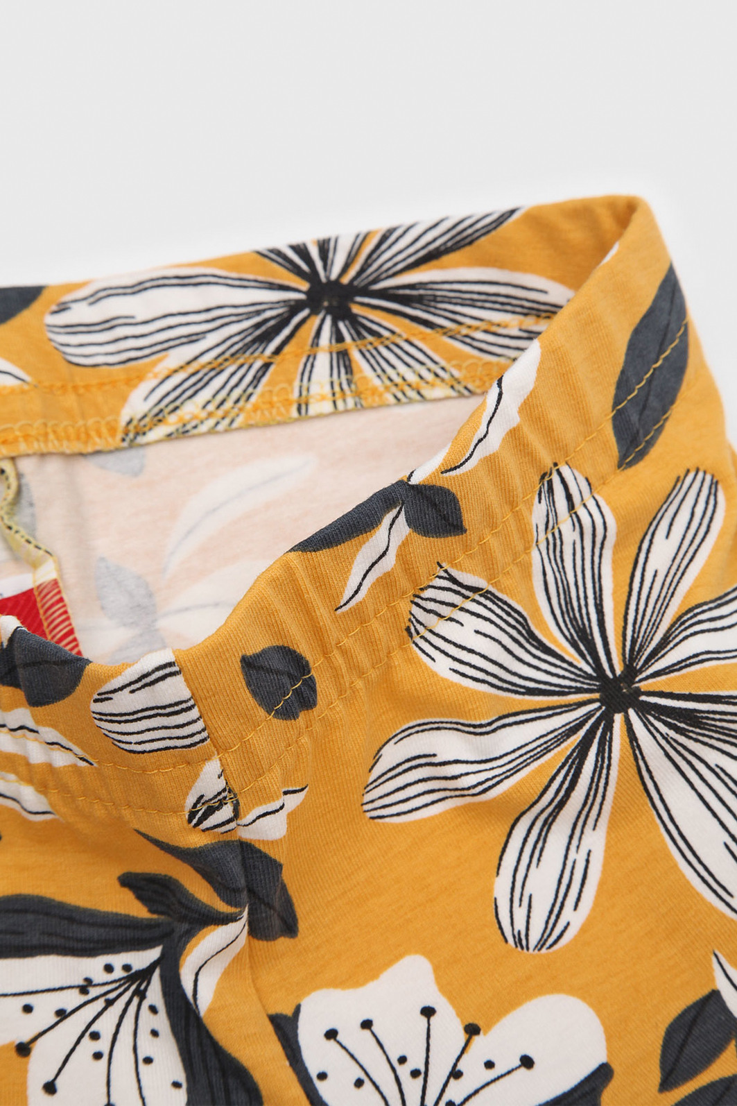 Conjunto 2pçs Kyly Longo Infantil Vintage Branco/Amarelo