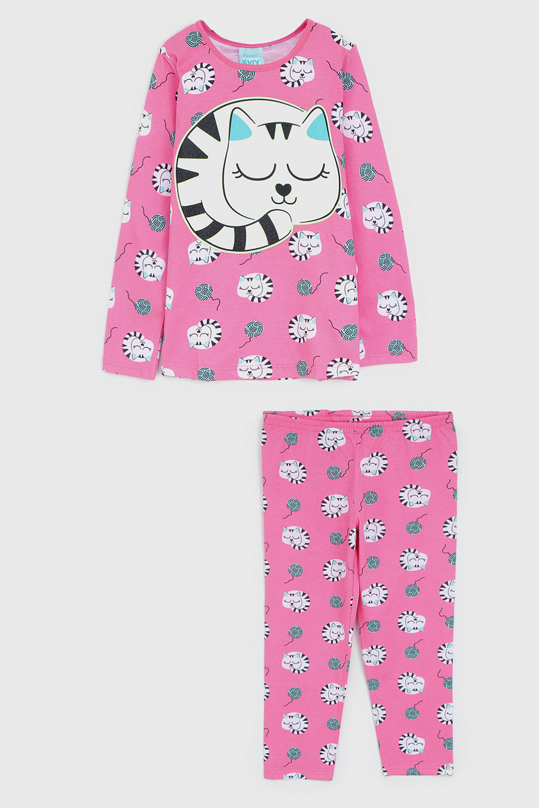 Pijama Kyly Longo Infantil Full Print Rosa Pijama Kyly Longo Infantil Full Print Rosa