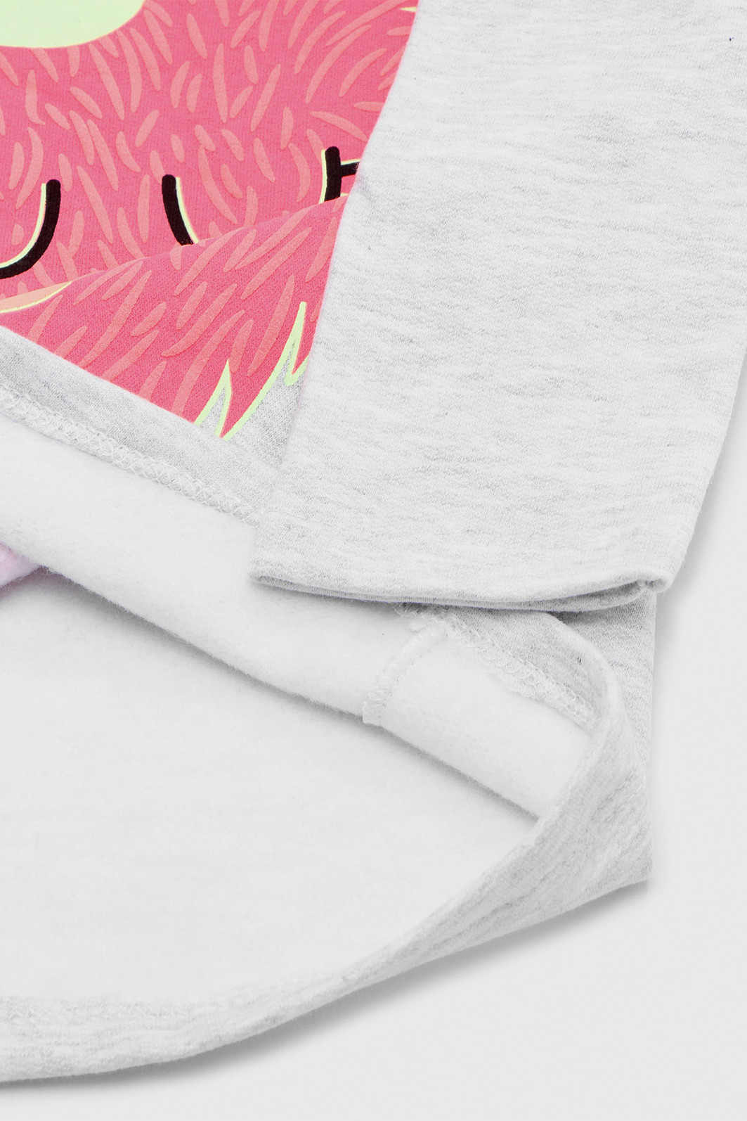 Pijama Kyly Longo Infantil Monstrinho Cinza/Rosa Pijama Kyly Longo Infantil Monstrinho Cinza/Rosa