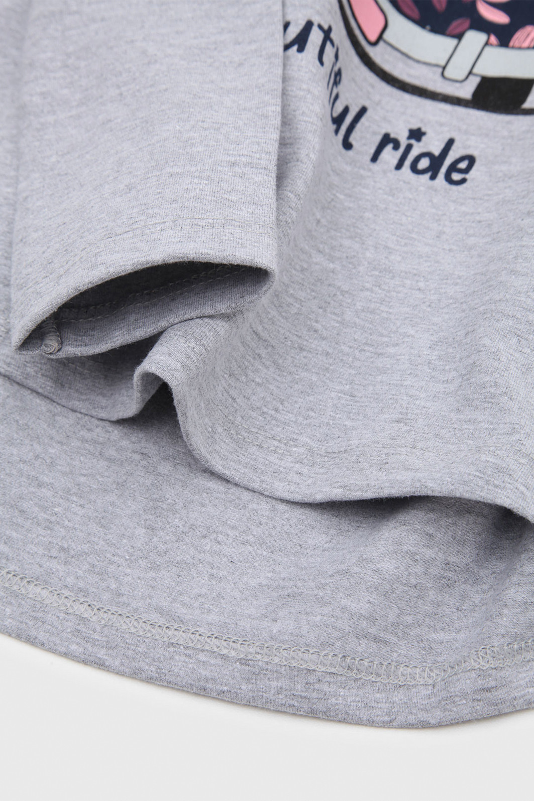 Conjunto 2pçs Kyly Longo Infantil Vintage Cinza/Azul-Marinho