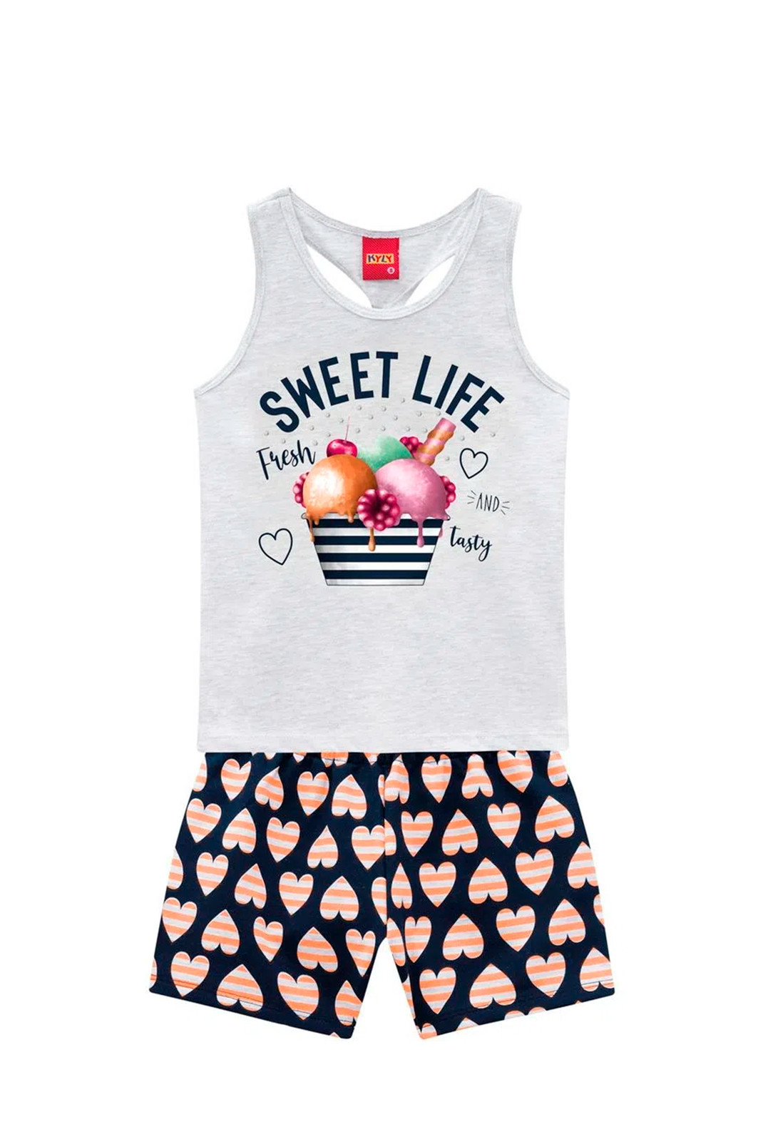 Conjunto Infantil Feminino Blusa + Short Conjunto Infantil Feminino Blusa + Short