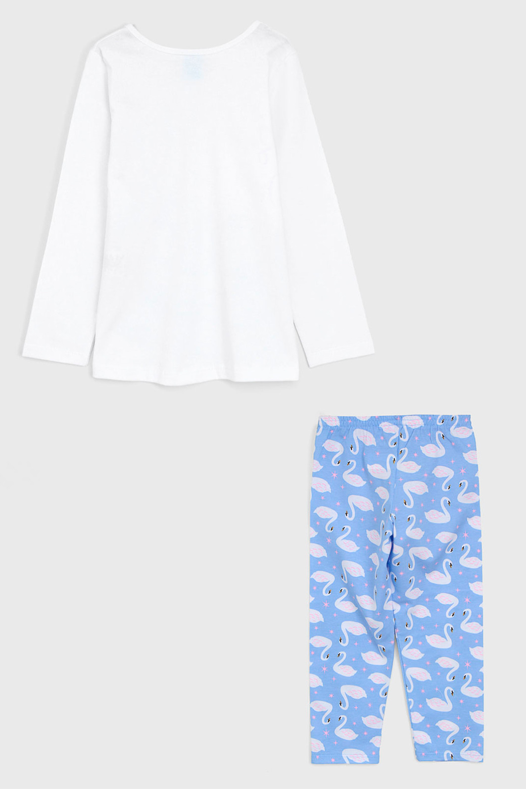 Pijama Kyly Longo Infantil Full Print Branco/Azul Pijama Kyly Longo Infantil Full Print Branco/Azul