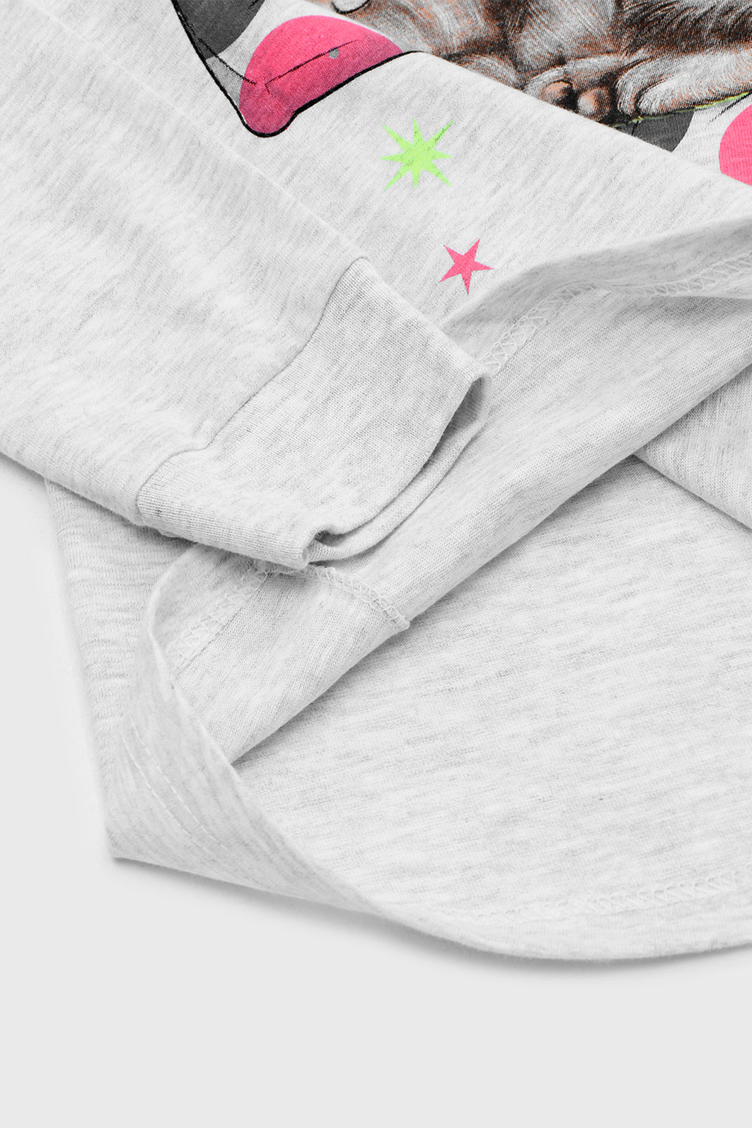 Pijama Kyly Longo Infantil Full Print Cinza/Rosa Pijama Kyly Longo Infantil Full Print Cinza/Rosa