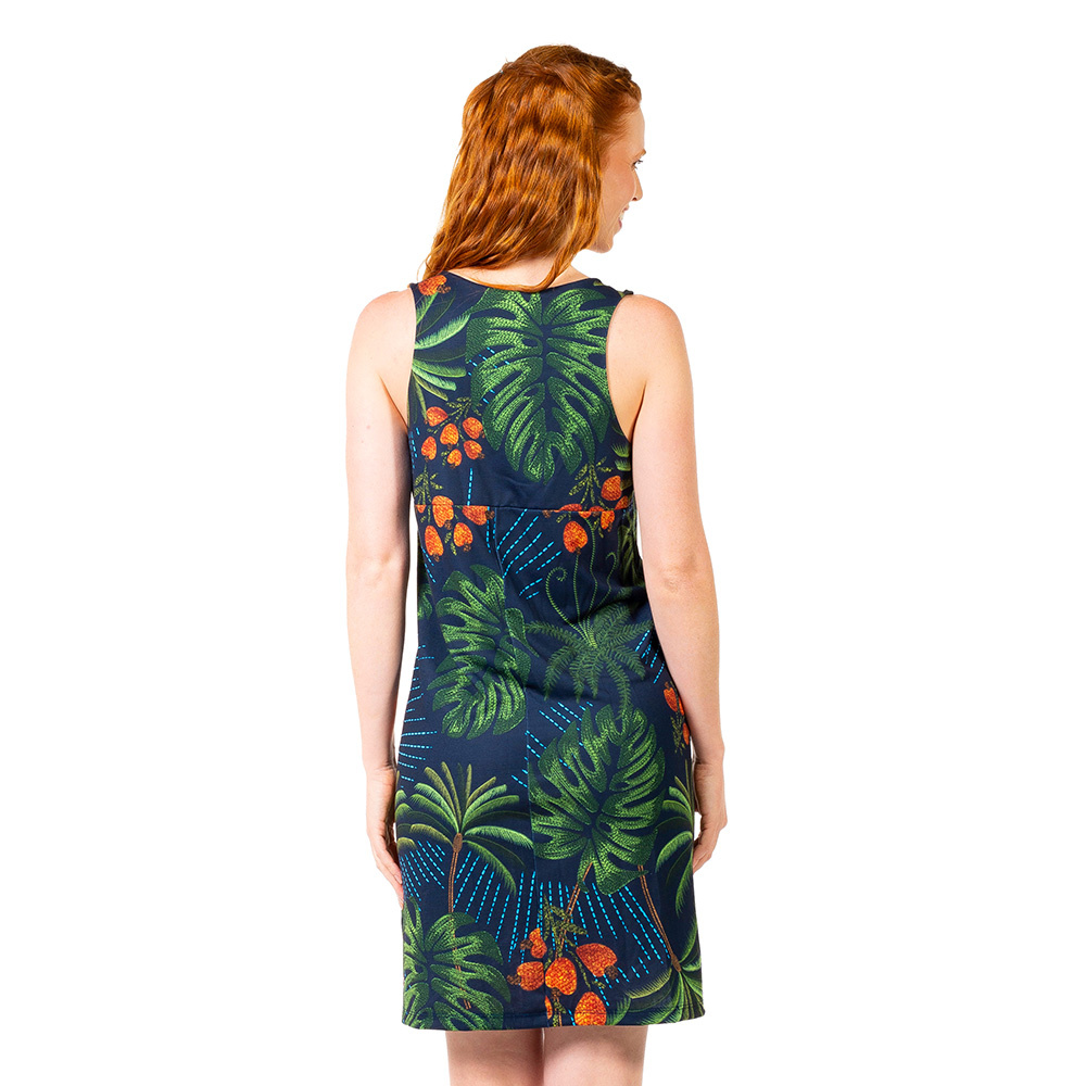 Vestido Flora Arara Bordado Barra Vestido Flora Arara Bordado Barra