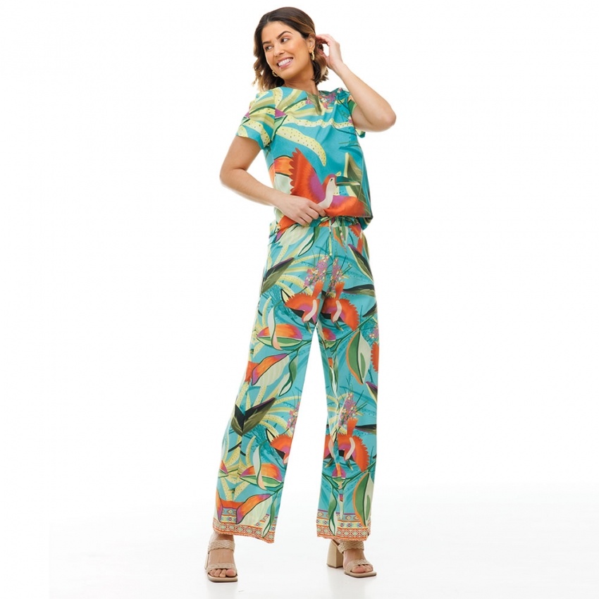 Blusa Atena Tucano Color Turquesa