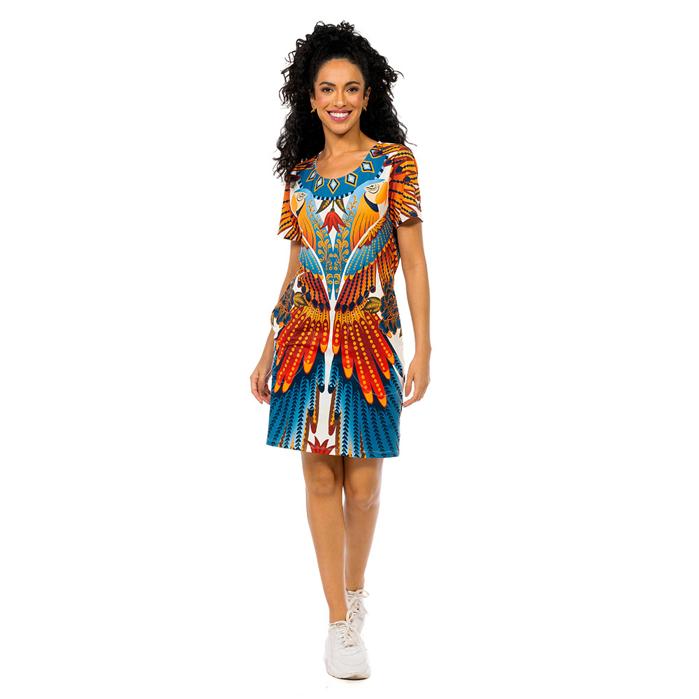 Vestido Floresta  Araras Paraiso Floral