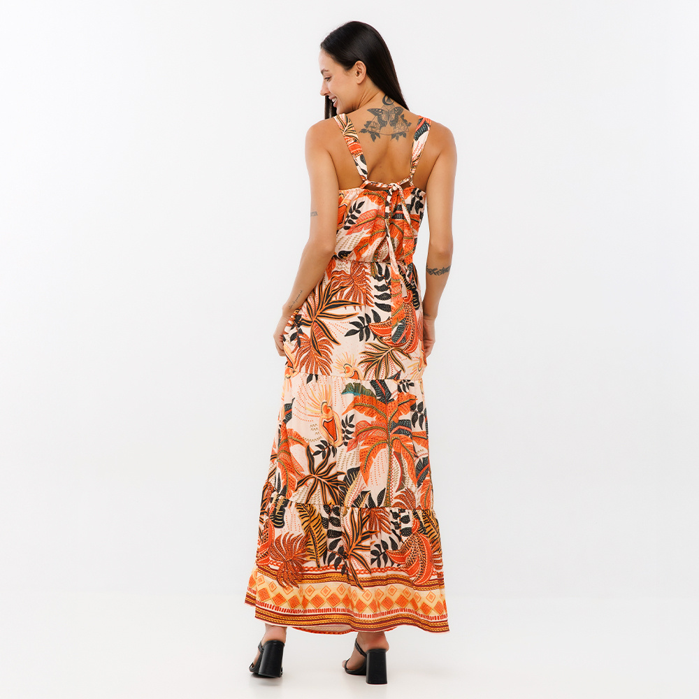 Vestido Aurora Natureza Bordada