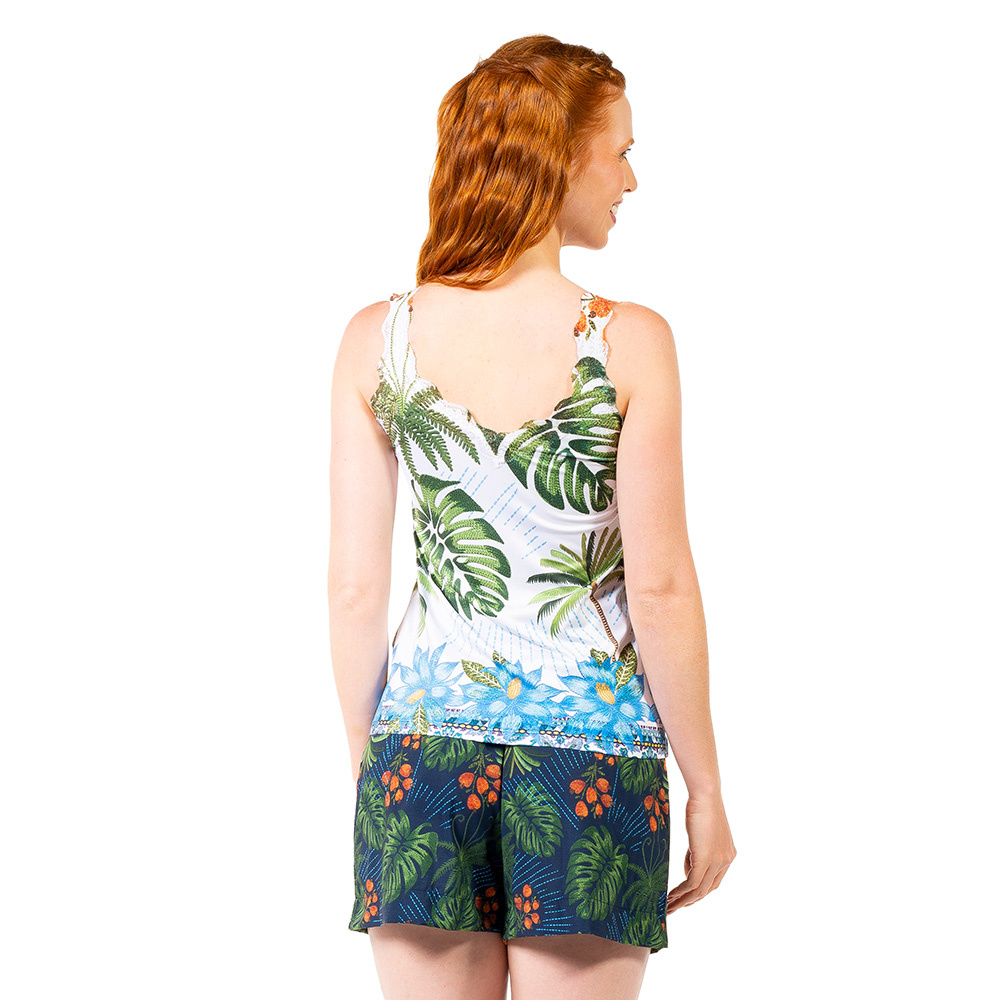 Regata Renda Arara Bordado Barra Regata Renda Arara Bordado Barra