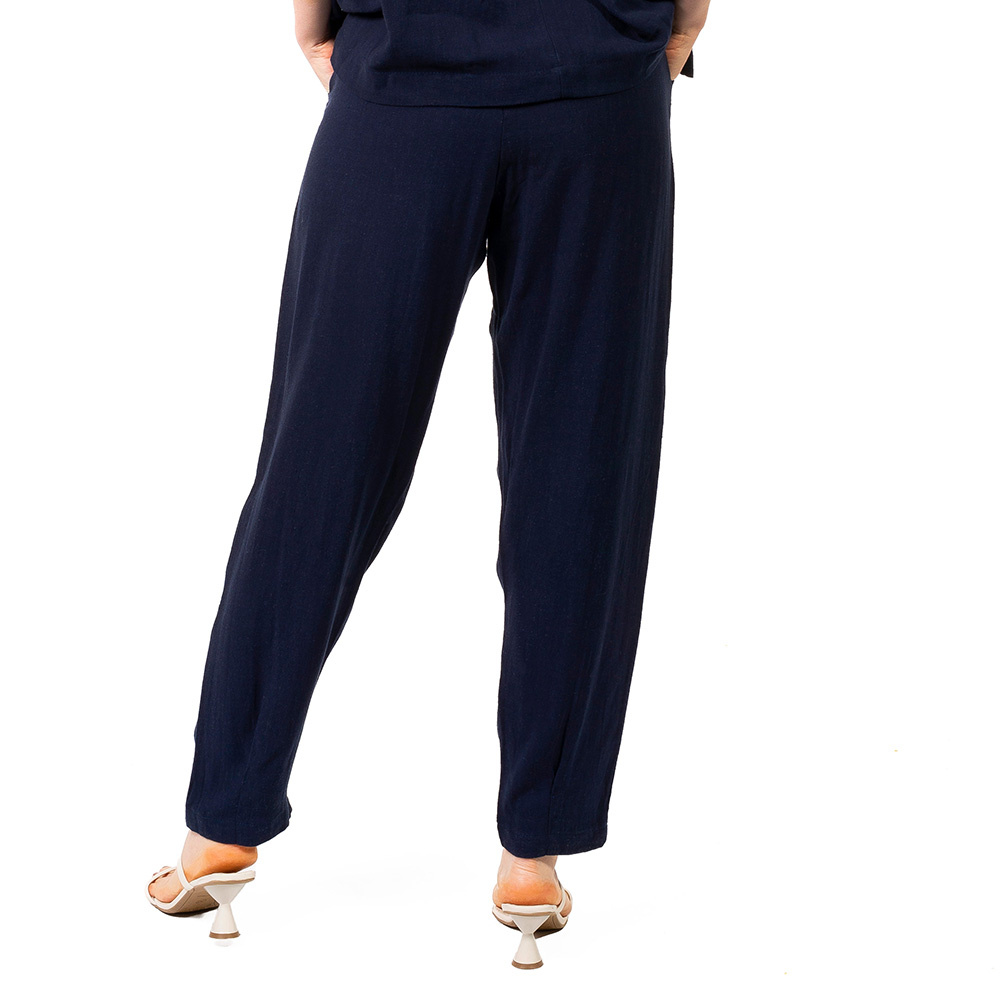 Calça Tropical Linho Marinho Calça Tropical Linho Marinho