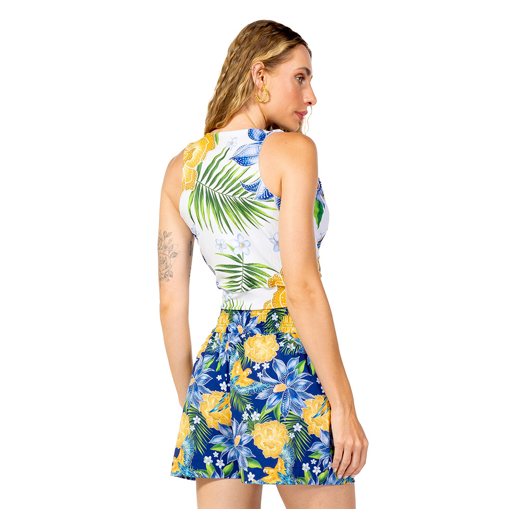 Short Atena Resort Araras Flores Cores Brasil Short Atena Resort Araras Flores Cores Brasil