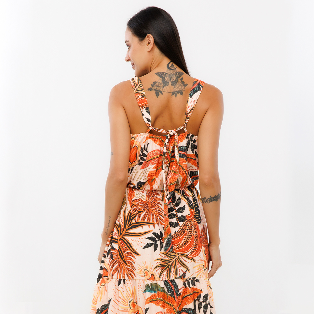 Vestido Aurora Natureza Bordada