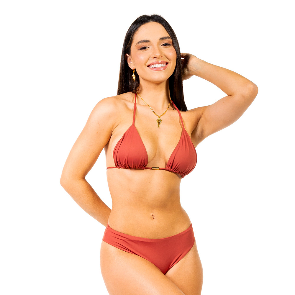 Biquíni Cortininha Tradicional Terracota Biquíni Cortininha Tradicional Terracota