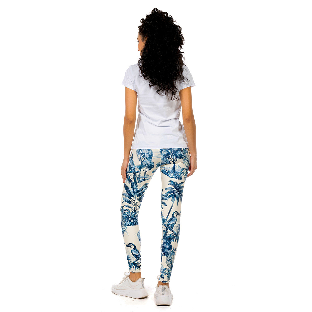 Calça Legging Tucano Paisagem Tons de Azul