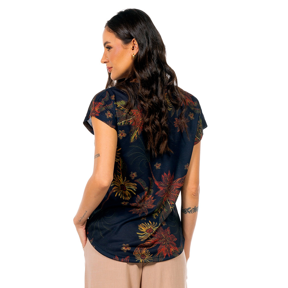 Blusa Jasmim Arara Flor Bordado Off Blusa Jasmim Arara Flor Bordado Off