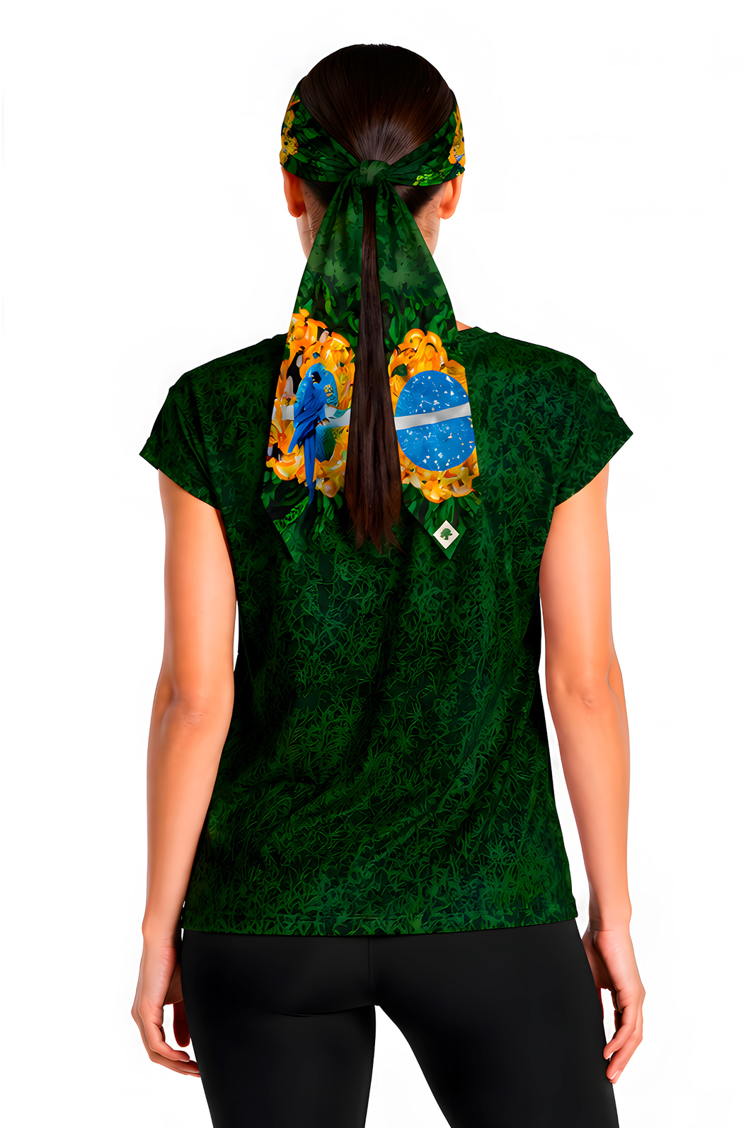 Faixa Longa Estampado Bandeira do Brasil Araras Tucano Faixa Longa Estampado Bandeira do Brasil Araras Tucano