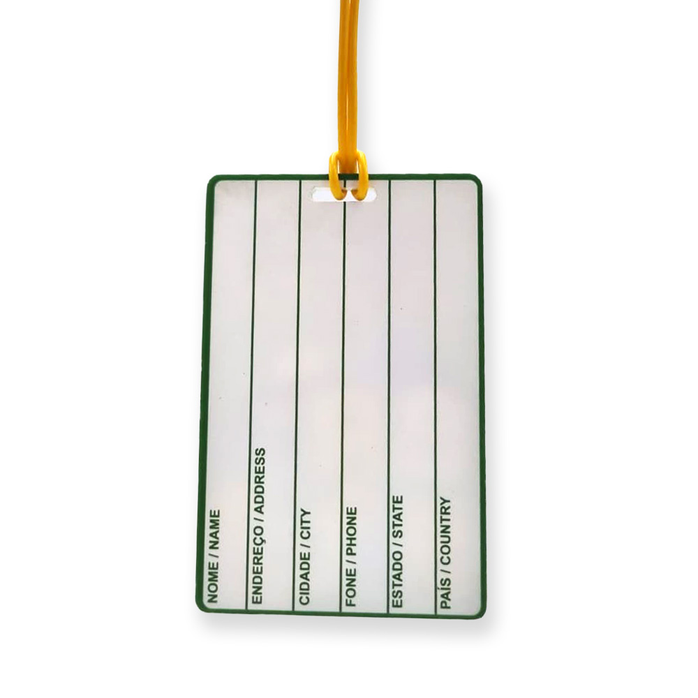 Tag de Mala Acrílico Popular Bichos Brasil