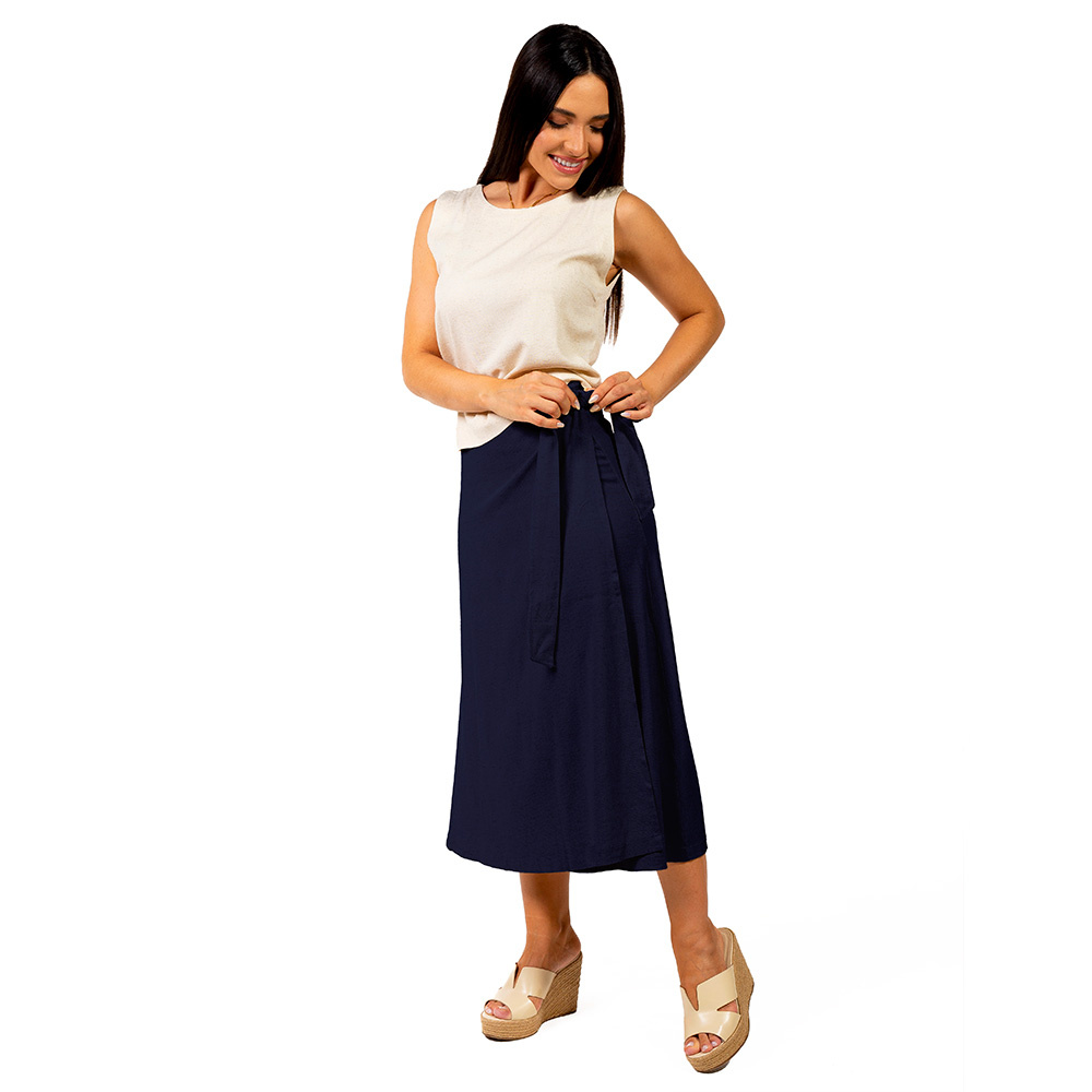 Saia Envelope Linho Ana Marinho Saia Envelope Linho Ana Marinho