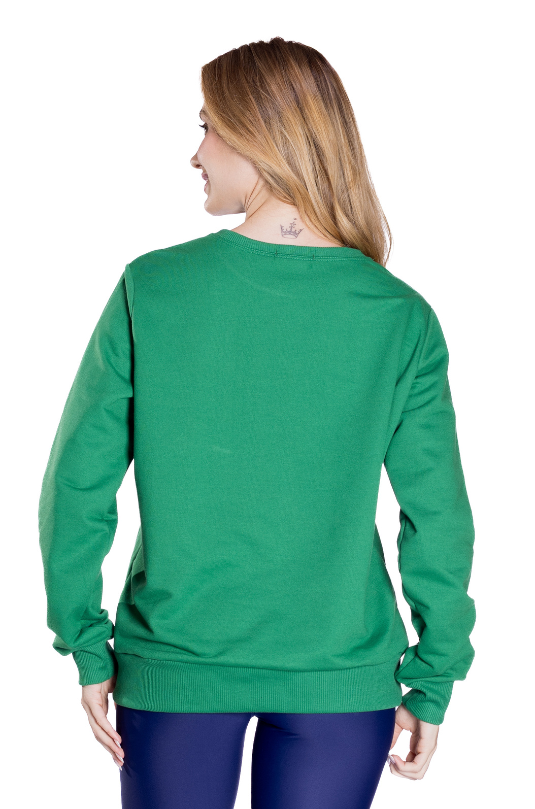 Moletom Básico Adulto Verde Bandeira Estampado Moletom Básico Adulto Verde Bandeira Estampado