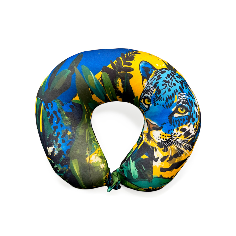 Descanso de Pescoço Onça Cores do Brasil Descanso de Pescoço Onça Cores do Brasil