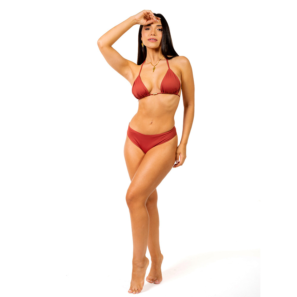 Biquíni Cortininha Tradicional Terracota Biquíni Cortininha Tradicional Terracota