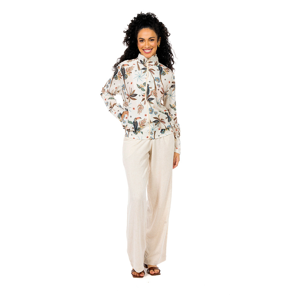 Jaqueta Bomber Catarina Tucaninhos Bordados