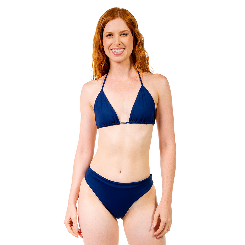 Biquíni Cortininha Tradicional Marinho Biquíni Cortininha Tradicional Marinho