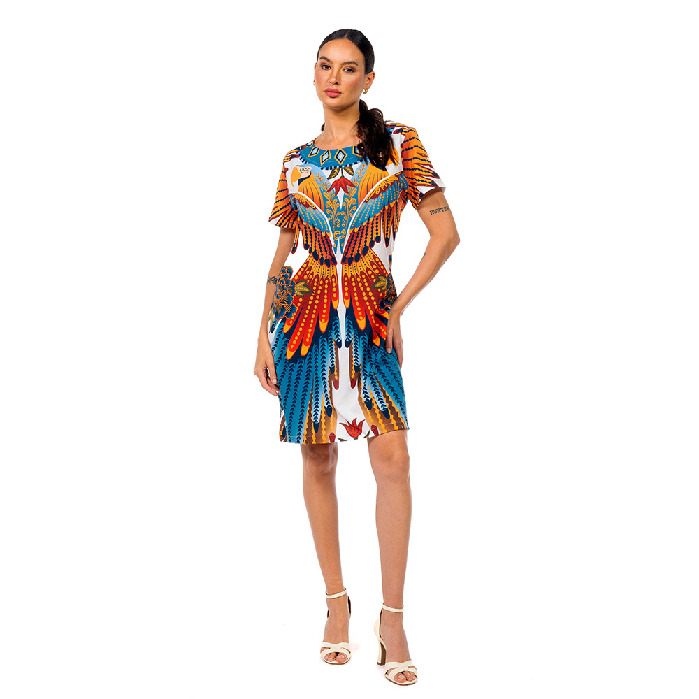 Vestido Atena Araras Paraiso Floral Vestido Atena Araras Paraiso Floral