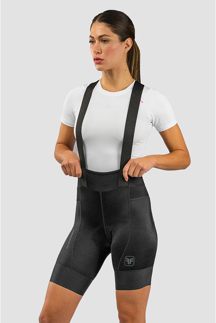 Bretelle ciclismo feminino Training preto Free Force