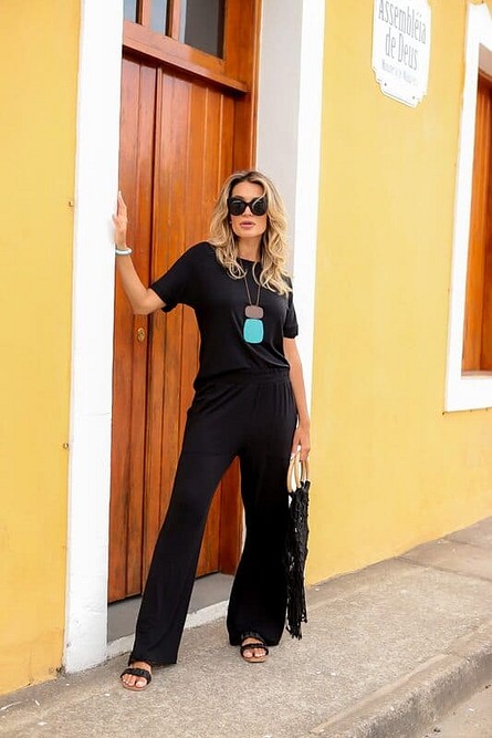 Como usar o Conjunto Pantalona Viscolycra