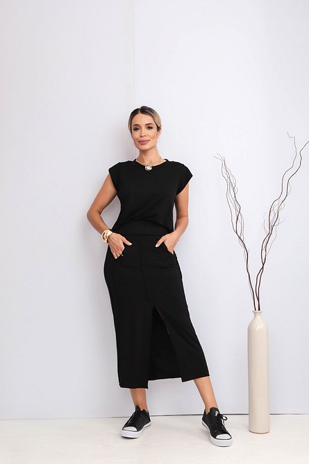 Conjunto Saia Jade Preto - Apresentação