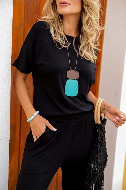 Detalhes da Blusa Manga Morcego