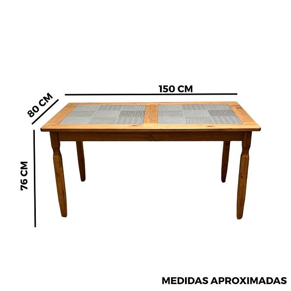 medidas conjunto de madeira macica