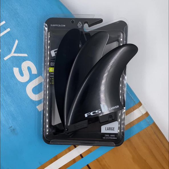 Quilhas FCS II Carver GF Tri - Glass Flex - Large - OnlySurf