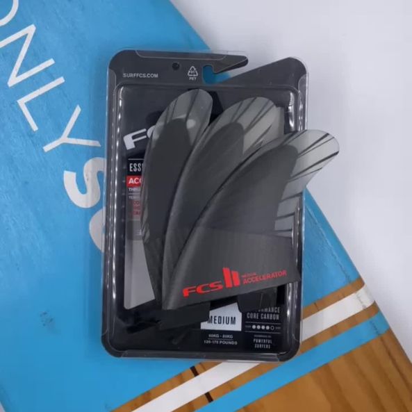 Hiro　FCS2  ACCELERATOR - PC Carbon FCS II Accelerator PC Carbon Tri Fins - FCS - FCS US