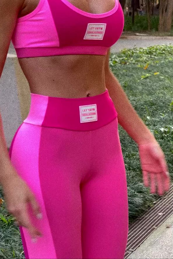 Legging Definition Rosa Pink Lets Gym - VS SportsWear