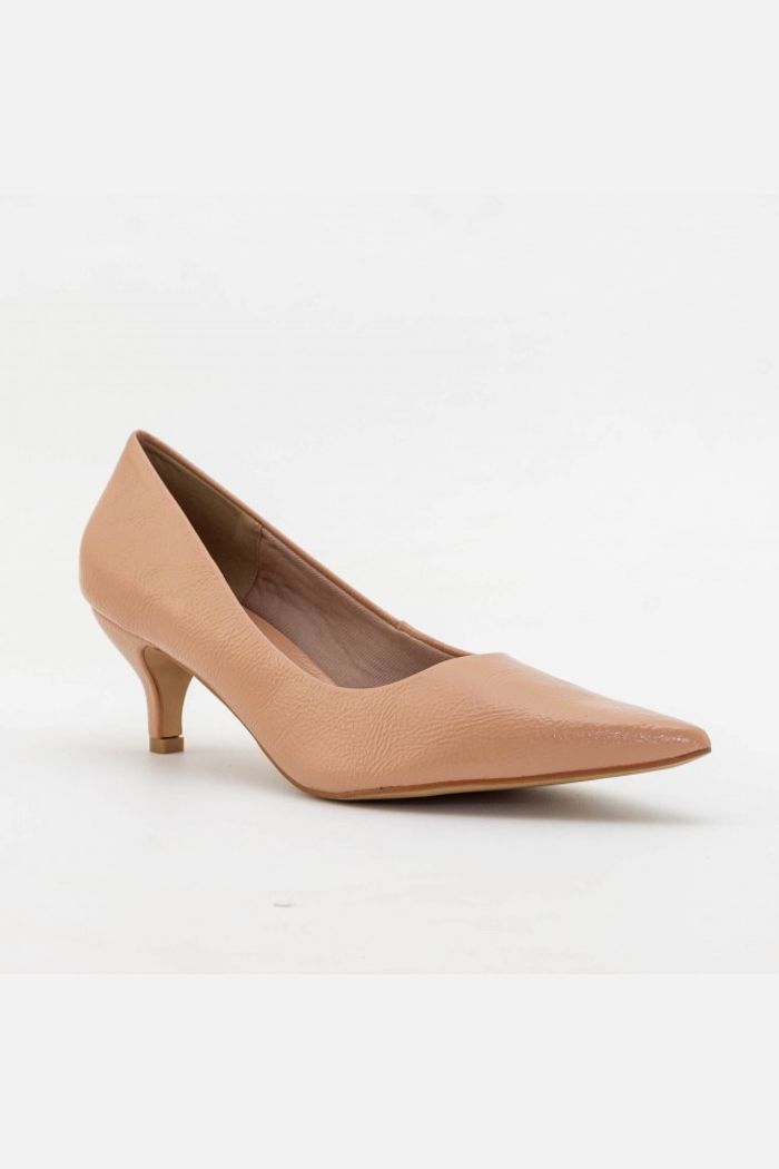 Scarpin Salto Médio Clássico Amêndoa