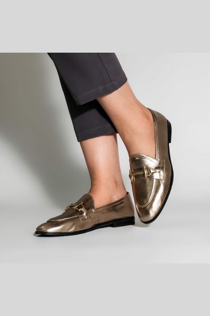 Mocassim Margot Tradicional Ouro Light